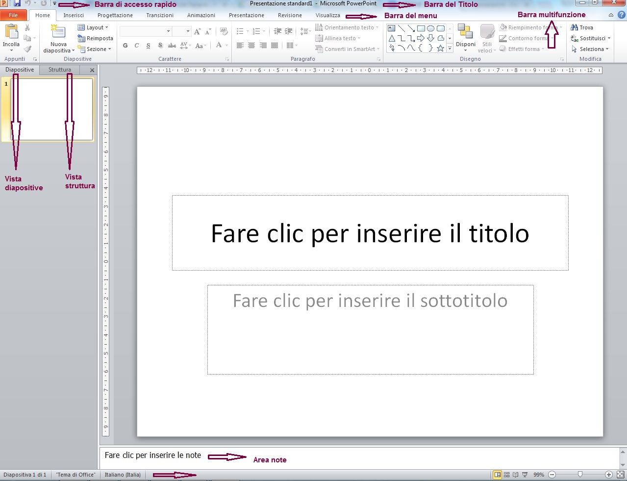 Lezione La Finestra Di Powerpoint Soluzioni Informatiche Di David